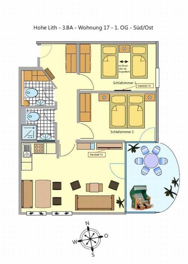 Appartement Hp Touristik - Residenz Hohe Lith Neu 3 1 2 à Cuxhaven Extérieur photo